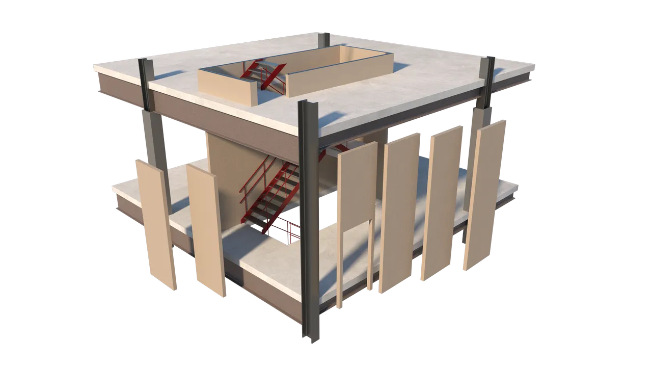 RENFORCEMENT STRUCTUREL ET DALLE ANTI BLAST